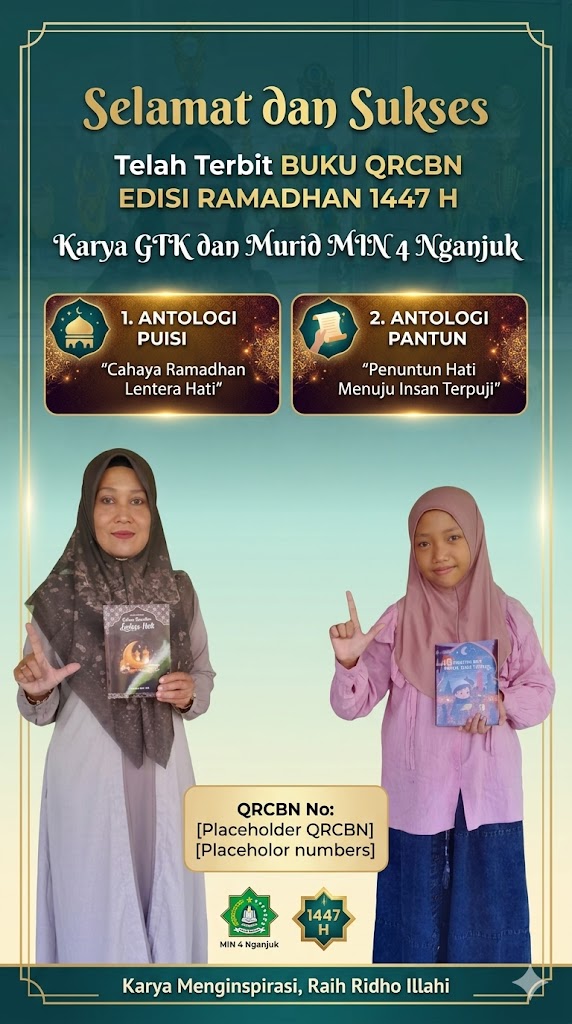RAMADHAN BERKAH! MIN 4 Nganjuk Cetak Sejarah: Terbitkan 2 Buku Karya GTK &amp; Murid!_Ramadhan Produktif Keren