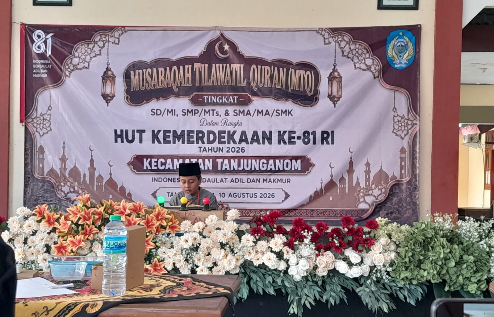 Semarak HUT RI ke-81, Syauqi Husni Dzuljalal Harumkan Nama MIN 4 Nganjuk Lewat MTQ