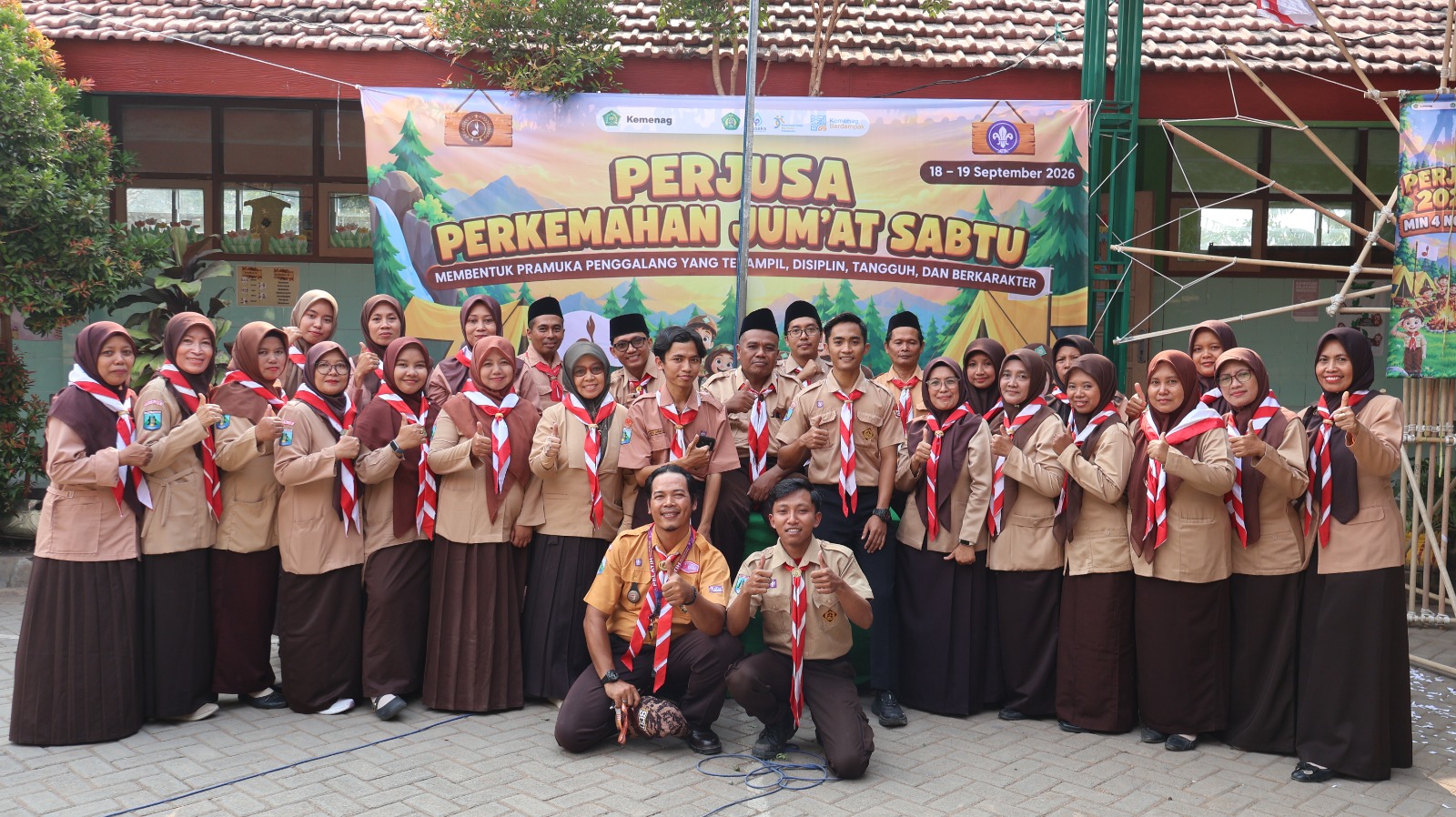 Perjusa MIN 4 Nganjuk Bentuk Pramuka Penggalang yang Tangguh dan Berkarakter