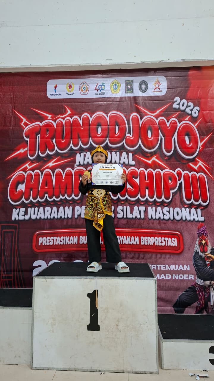 JIHAN ASKANA SAKHI, SISWI KELAS 3 MIN 4 NGANJUK, RAIH PRESTASI DI TRUNOJOYO CHAMPIONSHIP III